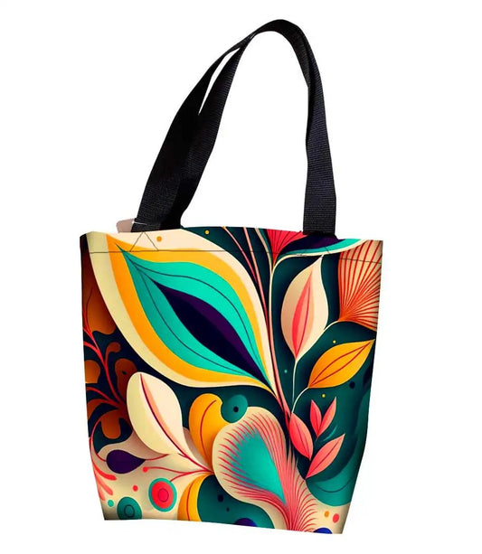 Bolsa mexicana de flores y hojas
