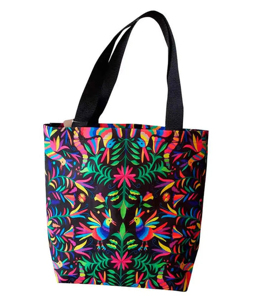 Bolsa mexicana de flores otomi