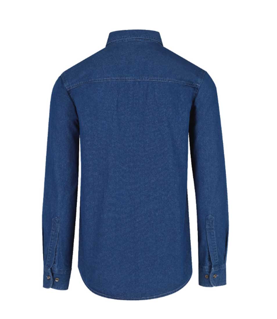 Camisas de mezclilla de hombre bordadas con tu logo 6 pzas