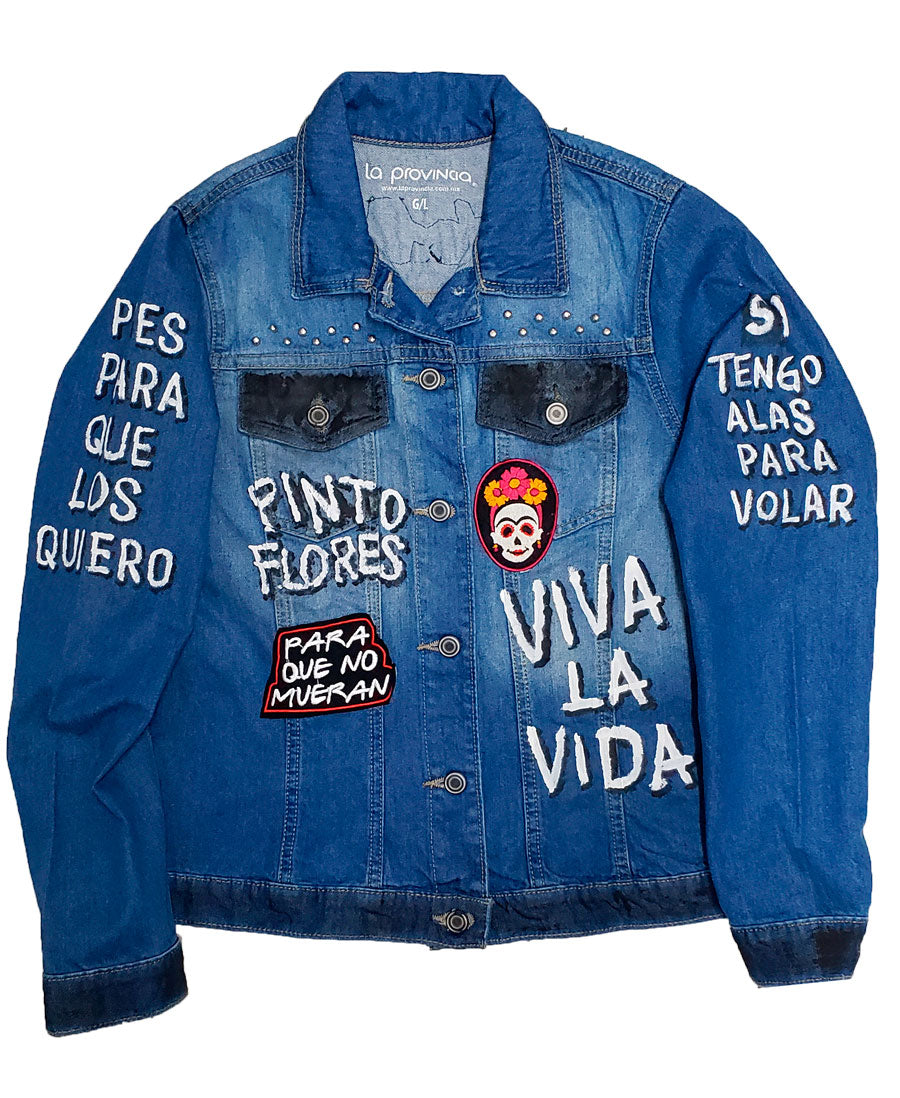 Listones Chamarra Chamarras De Mezclilla Pintadas A Mano Precio