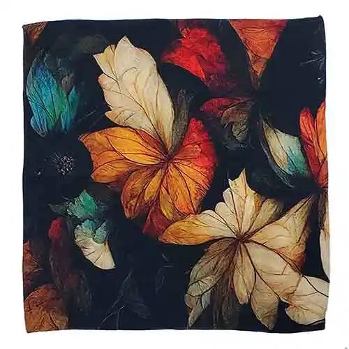 Mascada de flores otoño