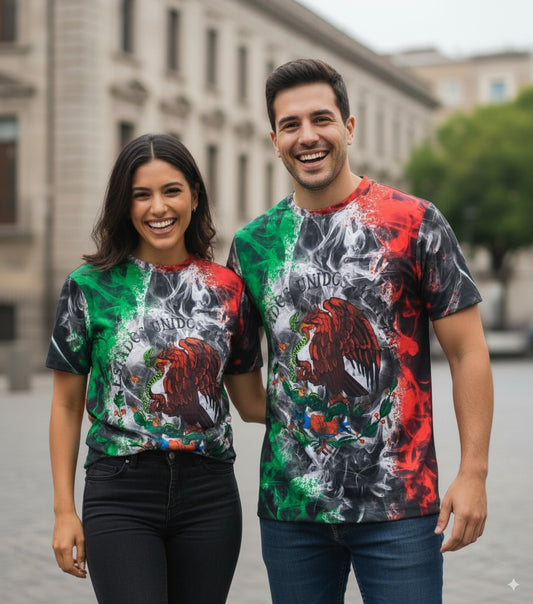 Dia del grito bandera camiseta full print