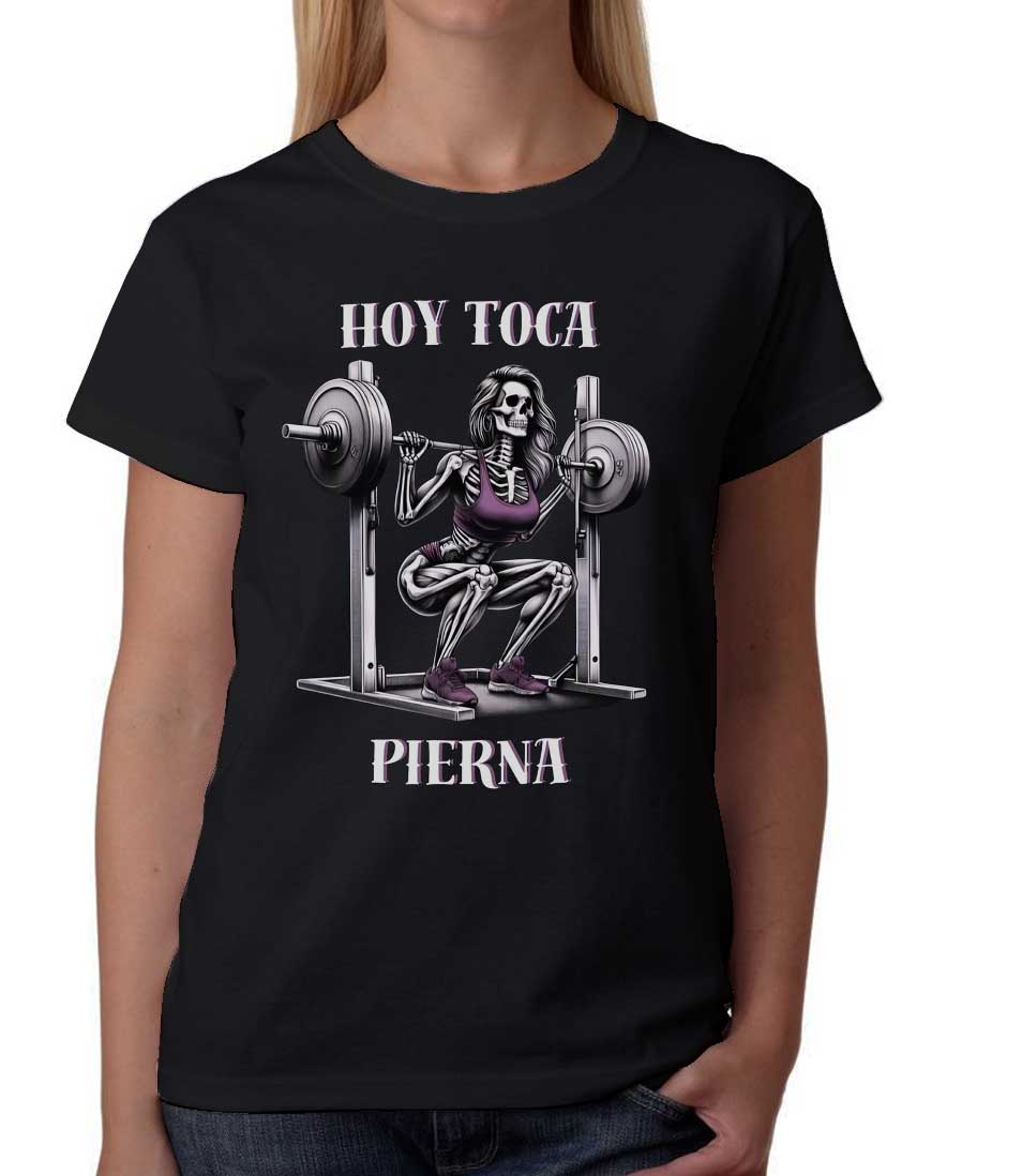 Playera GYM Hoy toca pierna