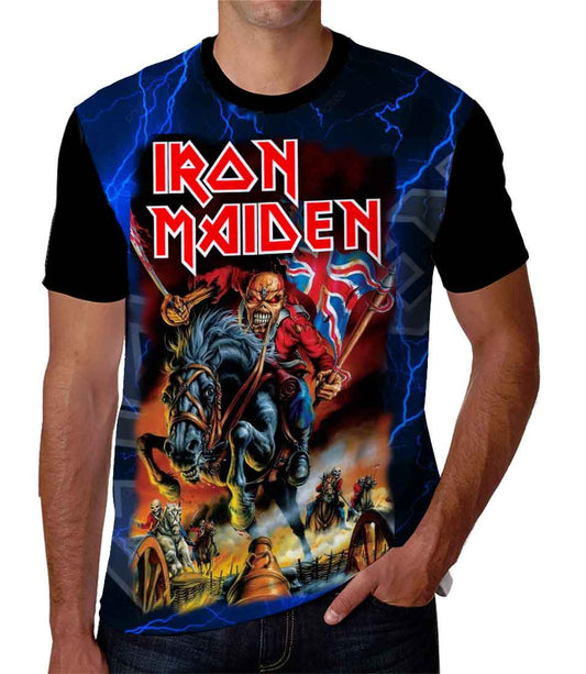 Playera Iron Maiden Bandera britanica