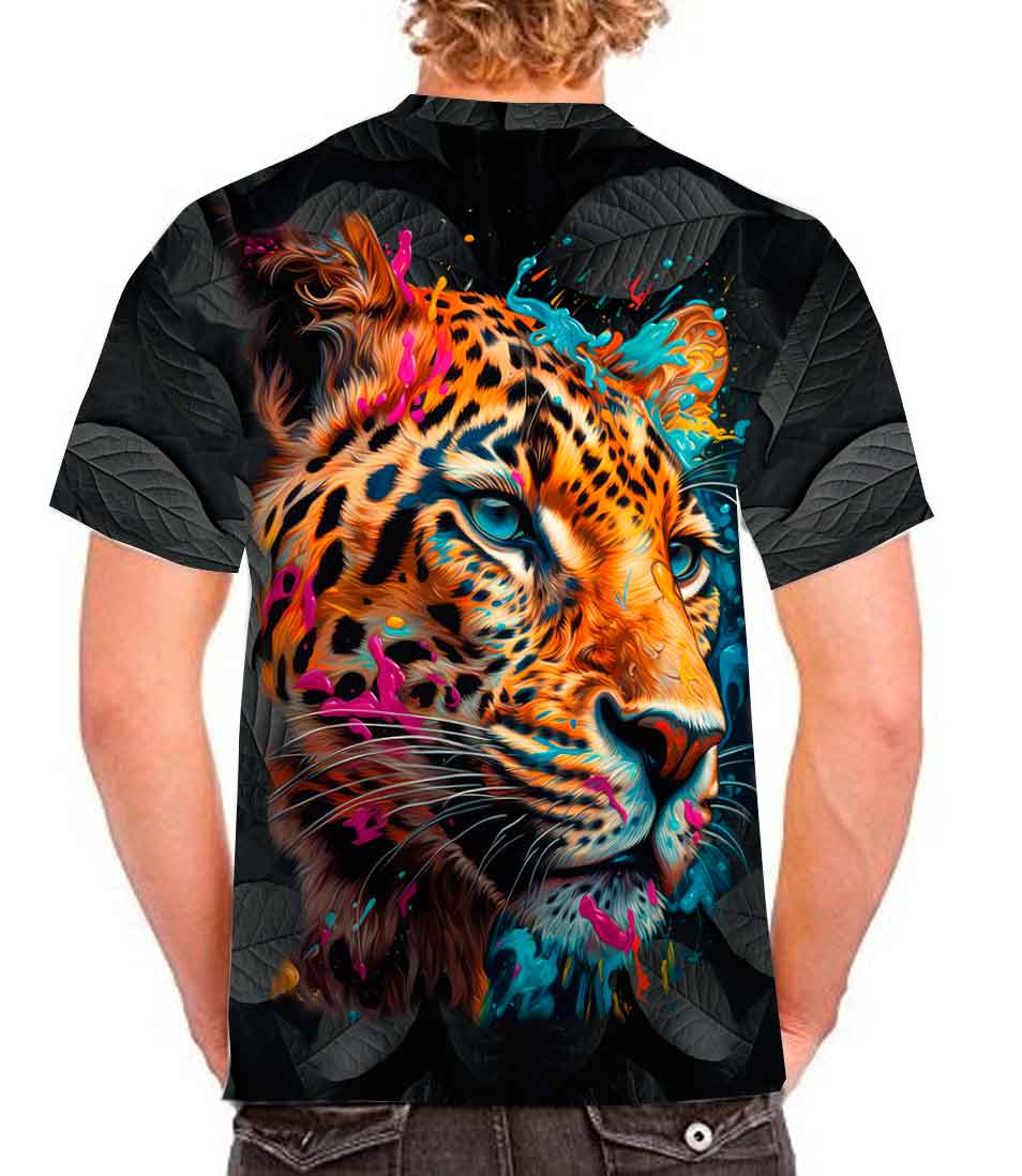 Playera de jaguar full print