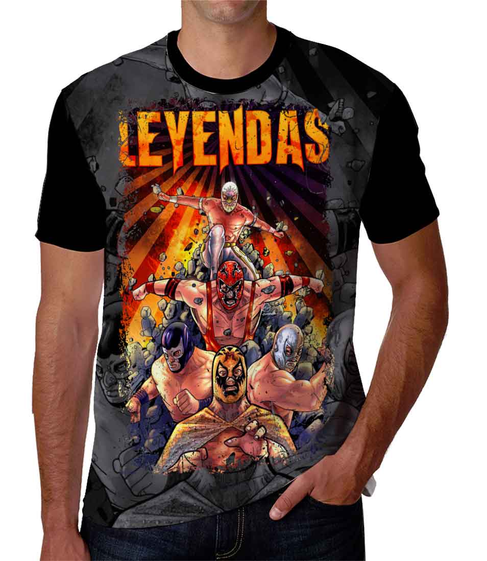 Playera leyendas de la lucha libre