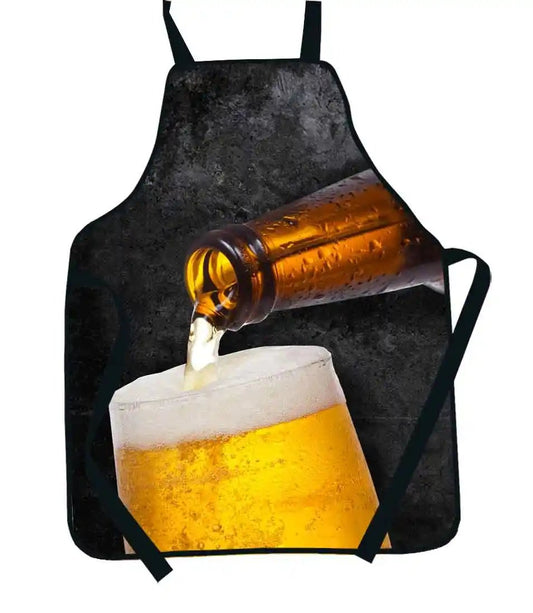 Mandil de cerveza sirviendo