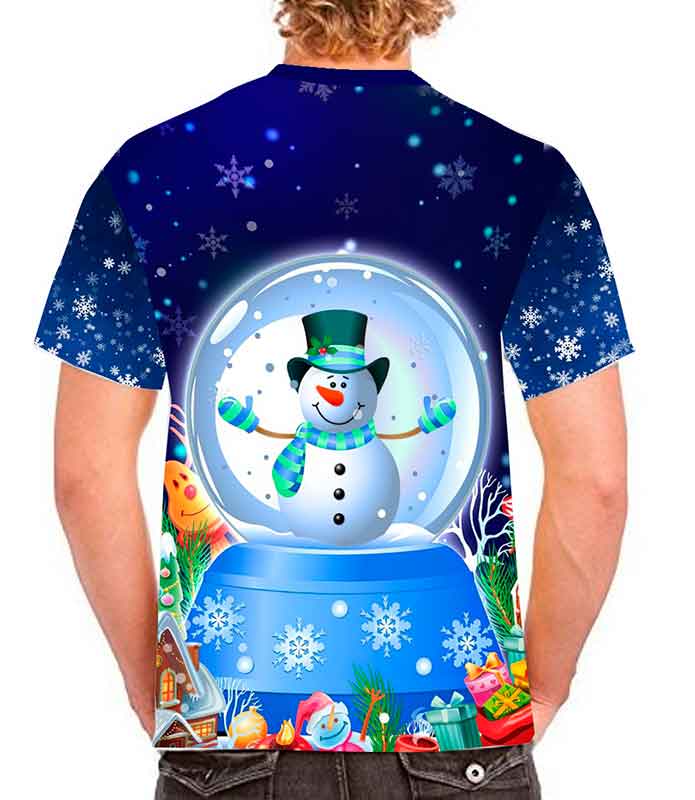 Playera mono de nieve sublimada full print
