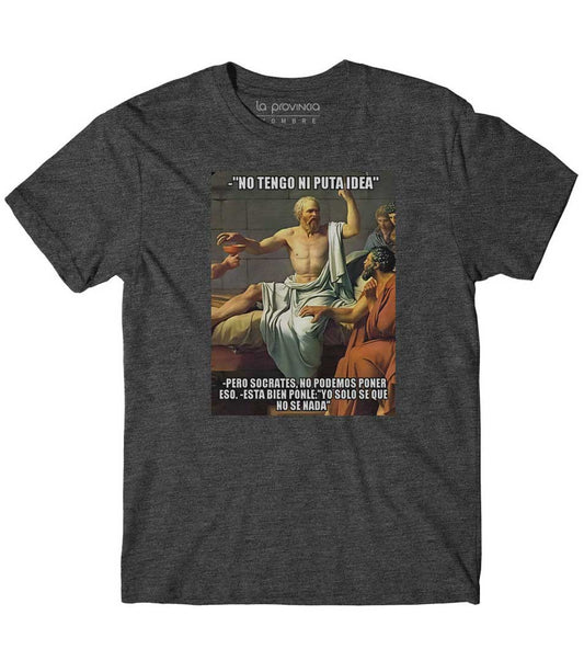 Playera Socrates solo se que no se nada