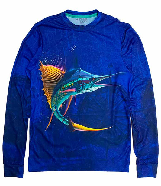 Playera pesca marlin full print
