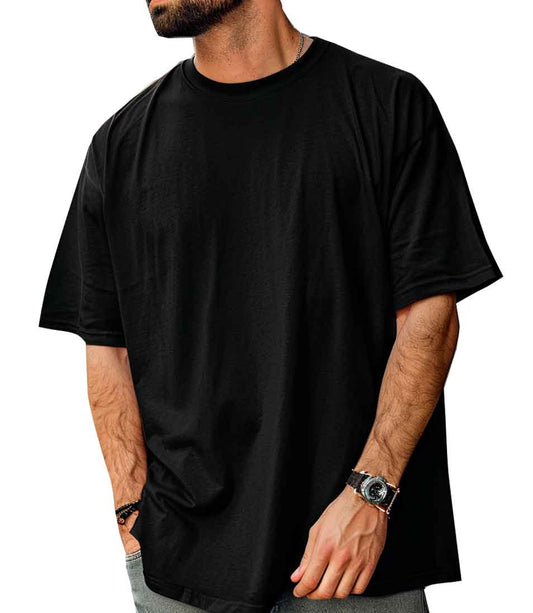 Playera negra oversize