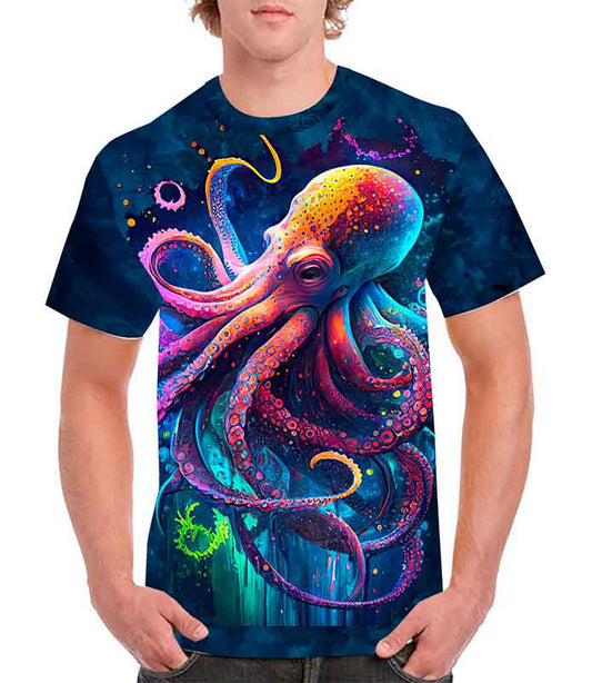 Playera de pulpo sublimada full print