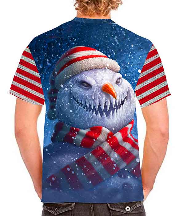 Playera mono de nieve terror sublimada full print