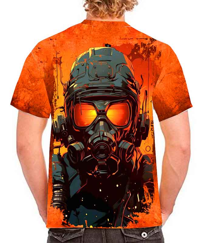 Playera soldado futurista sublimada full print