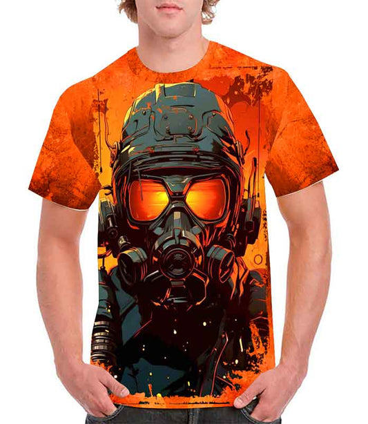 Playera soldado futurista sublimada full print