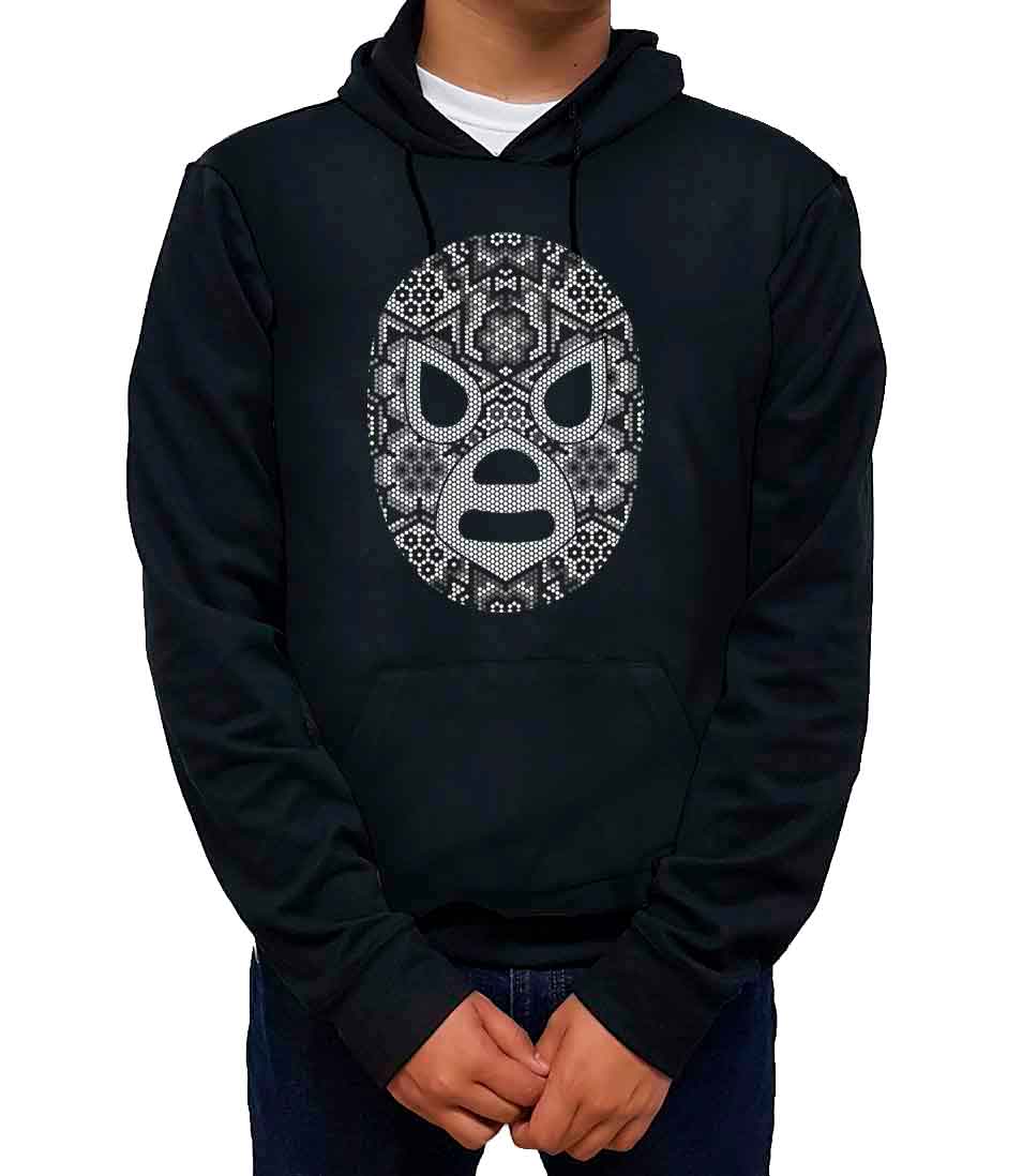 Sudadera de El Santo huichol luchadores mexicanos