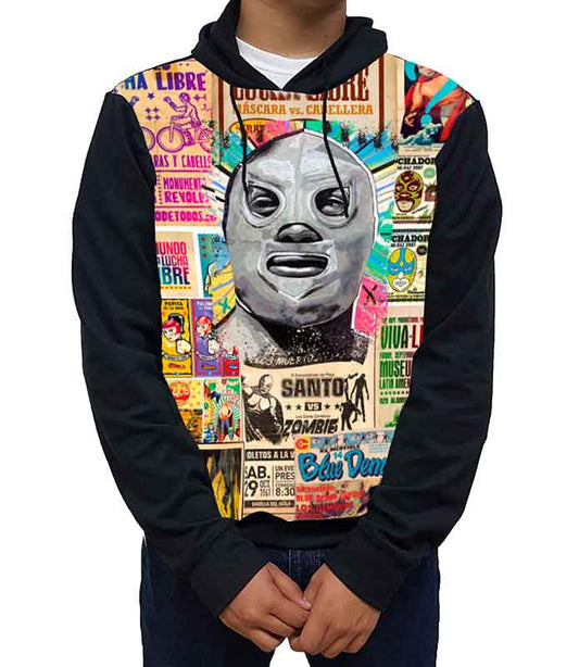 Sudadera sublimada El Santo lucha libre mexicana