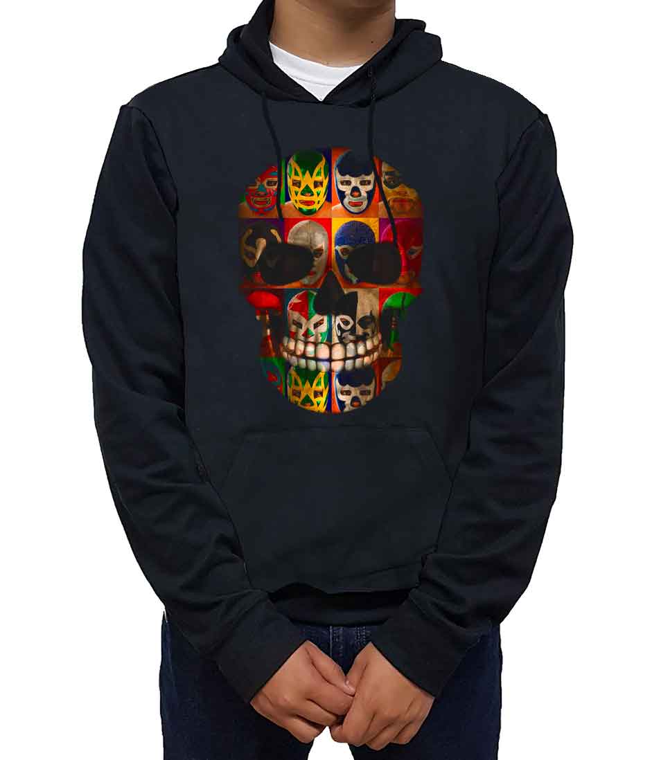 Sudadera calavera de luchadores