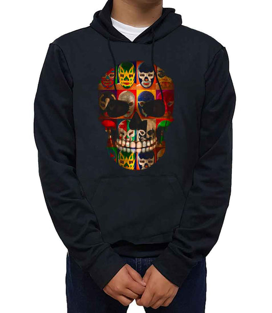 Sudadera calavera de luchadores