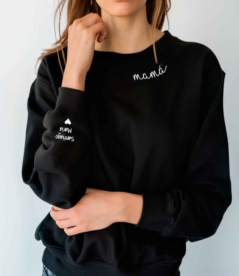 Sudadera personalizada Mama Dia de la Madre bordada