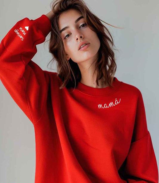 Sudadera personalizada Mama Dia de la Madre bordada