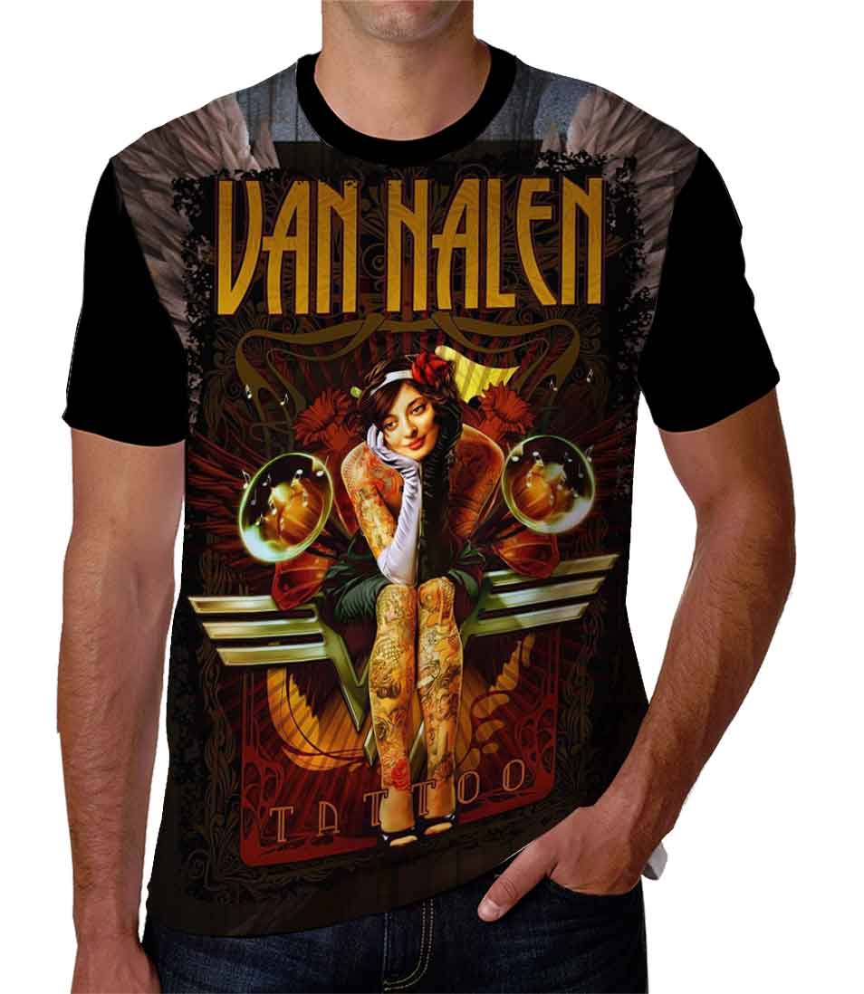 Playera Van Halen rock 80