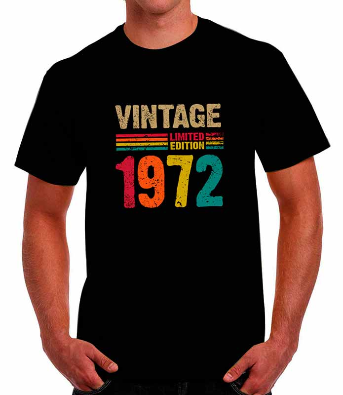 Playera personalizada Vintage. Camisetas de cumpleaños