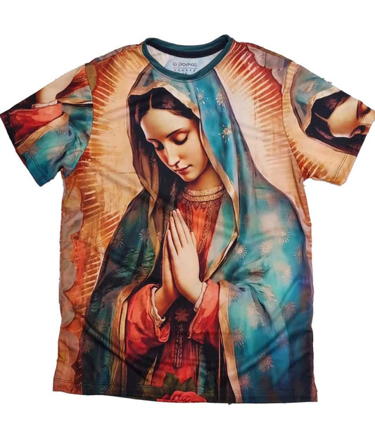 Playera virgen de guadalupe sublimada