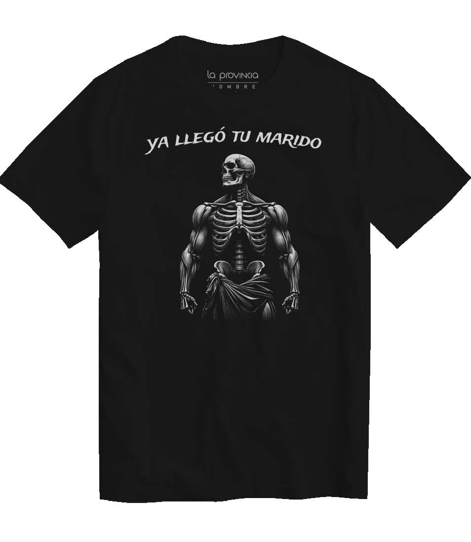 Playera GYM Ya llego tu marido - Camiseta de calavera