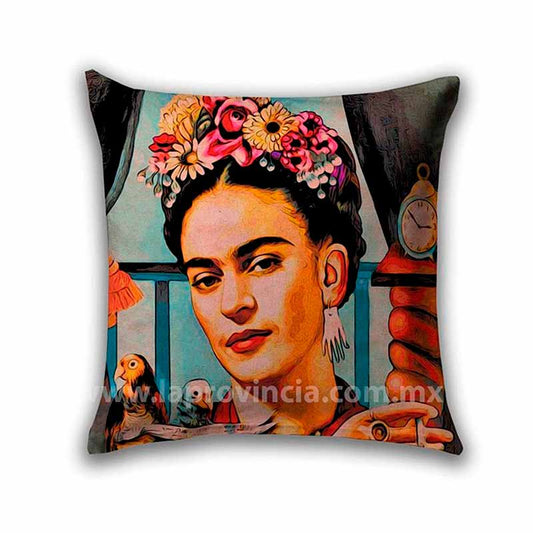Cojin Frida Kahlo con reloj