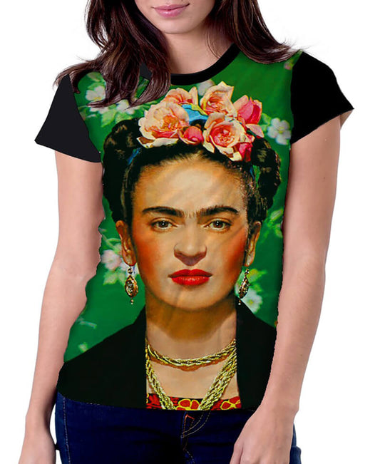 Playera de Frida en tono de verde