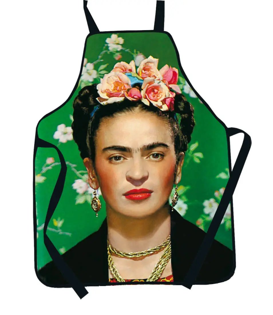 Mandil Frida en tonos verdes