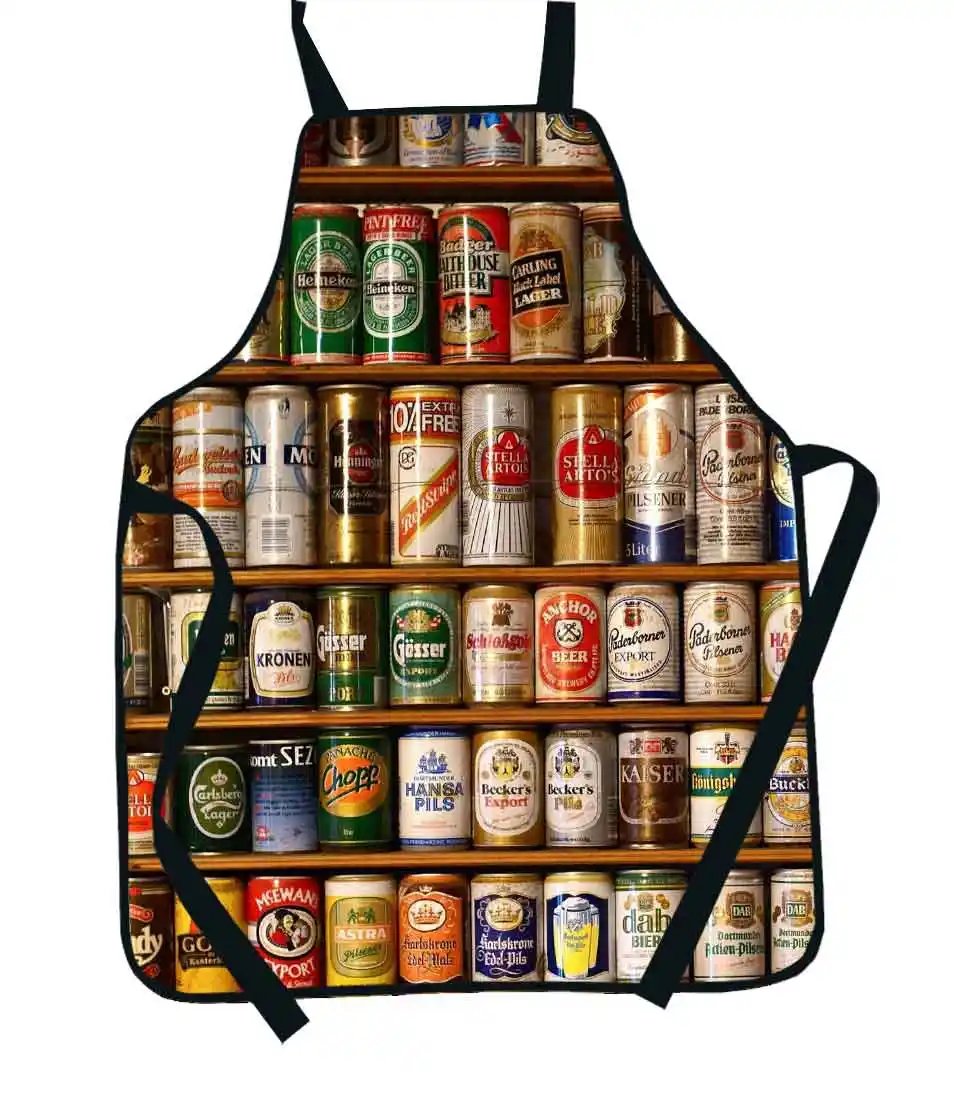 Mandil latas de cervezas del mundo