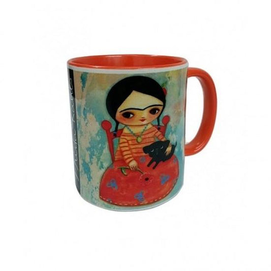 Taza Frida niña ceramica