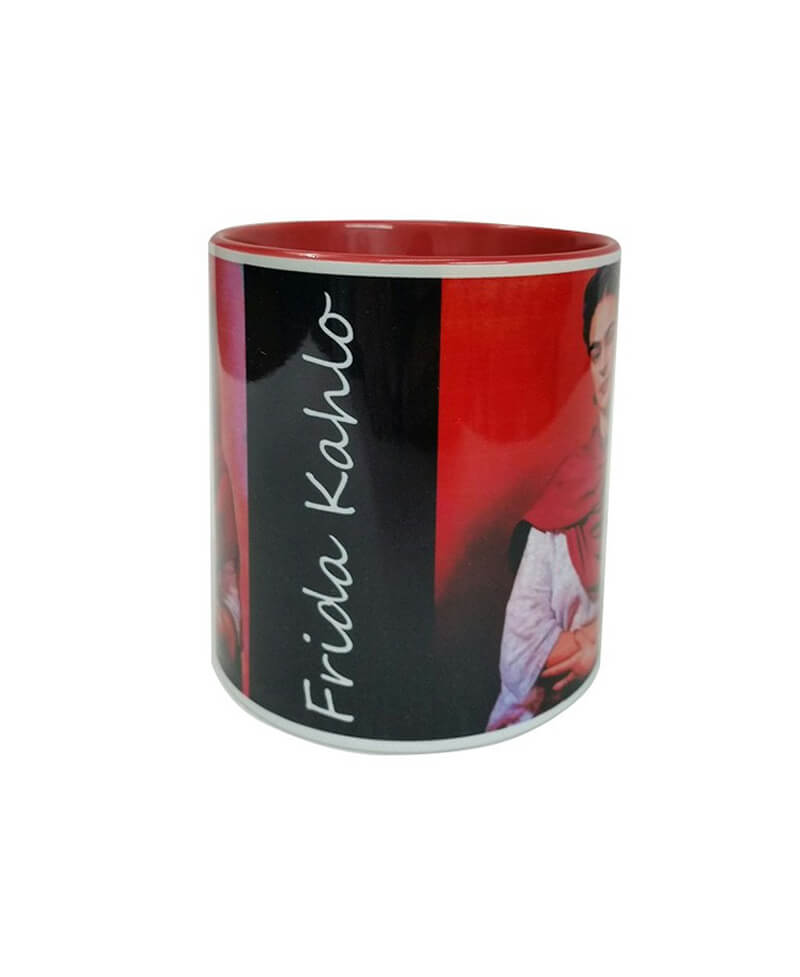 Taza Frida Kahlo chalina ceramica