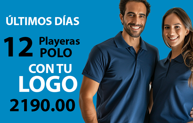 12 POLOS BORDADAS