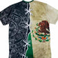 Playera bandera de Mexico cosida full print