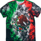 Bandera de Mexico humo Dia del grito