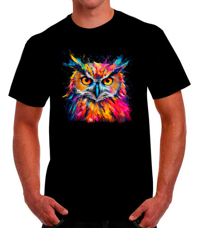 Playera buho rosa