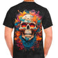 Playera calavera de brujula full print