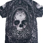 Playera calavera con rosas sublimada full print