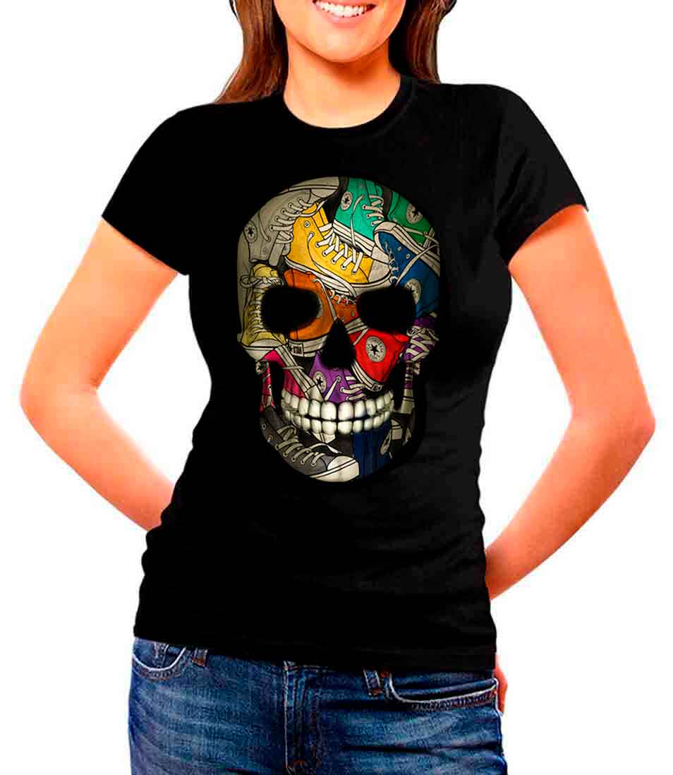 Tennis Shoe Skull T-Shirt