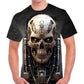 Playera Calavera Robot fullprint - Camisetas De Halloween