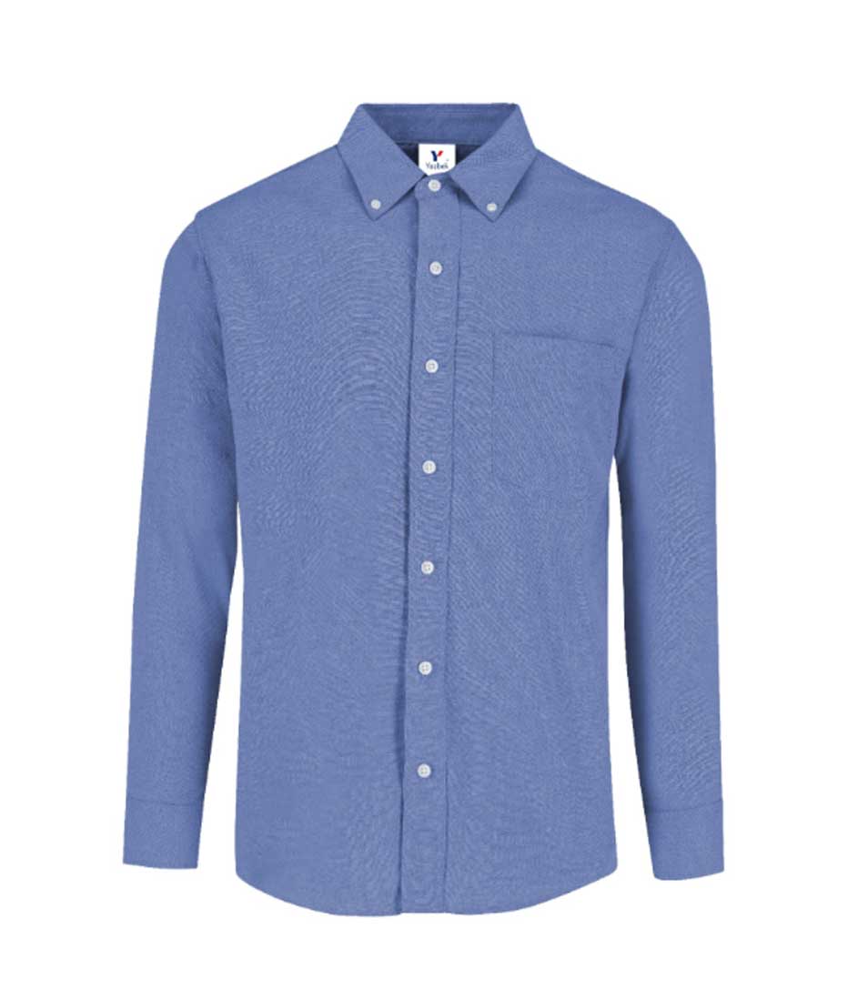Camisas Oxford de hombre bordadas con tu logo 6 pzas