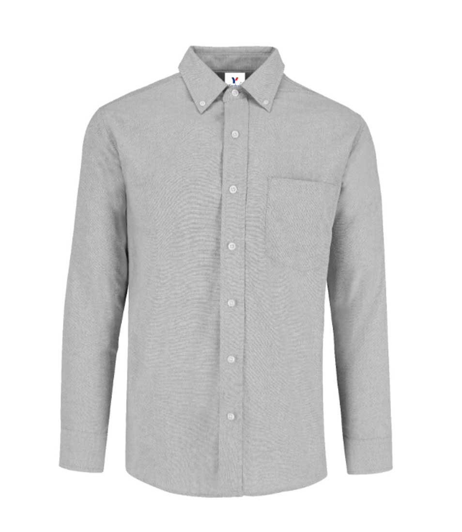 Camisas Oxford de hombre bordadas con tu logo 6 pzas