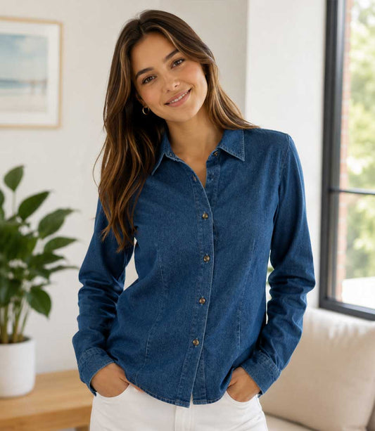 Camisa mujer bordada con tu logo
