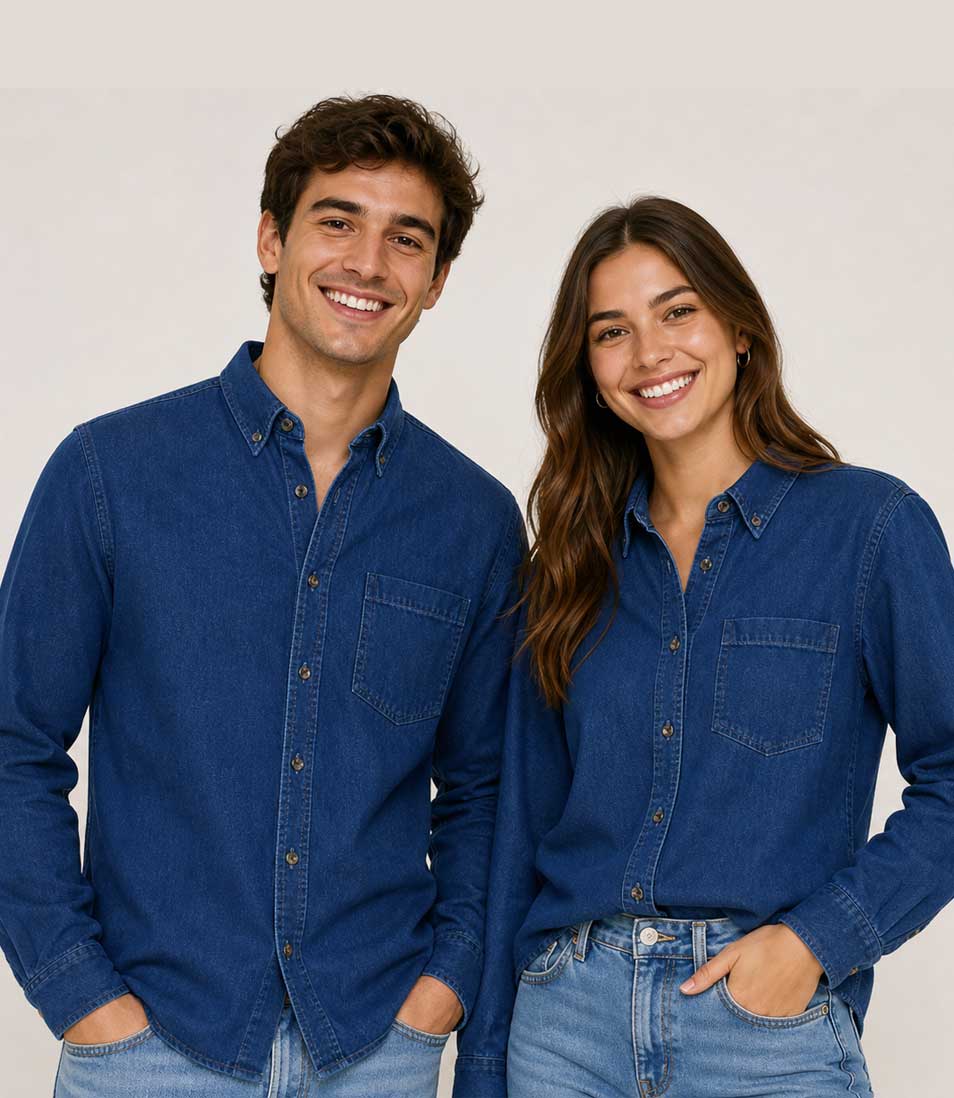 Camisas de mezclilla bordadas