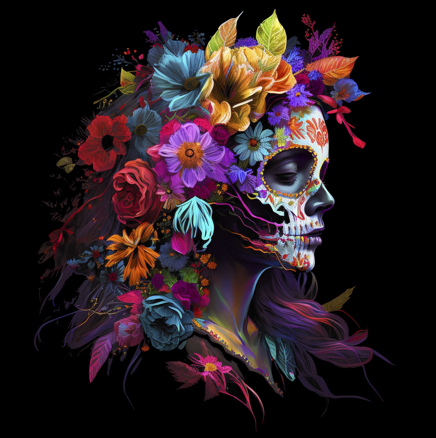 Catrina Flores – Diseño Digital PNG