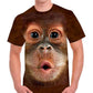 Playera chango soplando sublimada full print