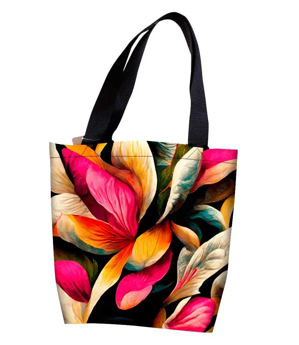 Bolsa de flores abstractas